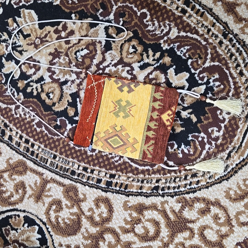 Tapestry Purse Bag Crossbody Retro Vintage Style Southwestern Western Cowgirl